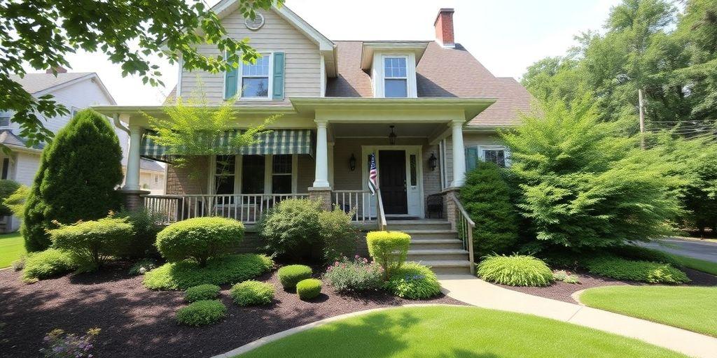 Charming house in Erie, PA with a lovely garden.