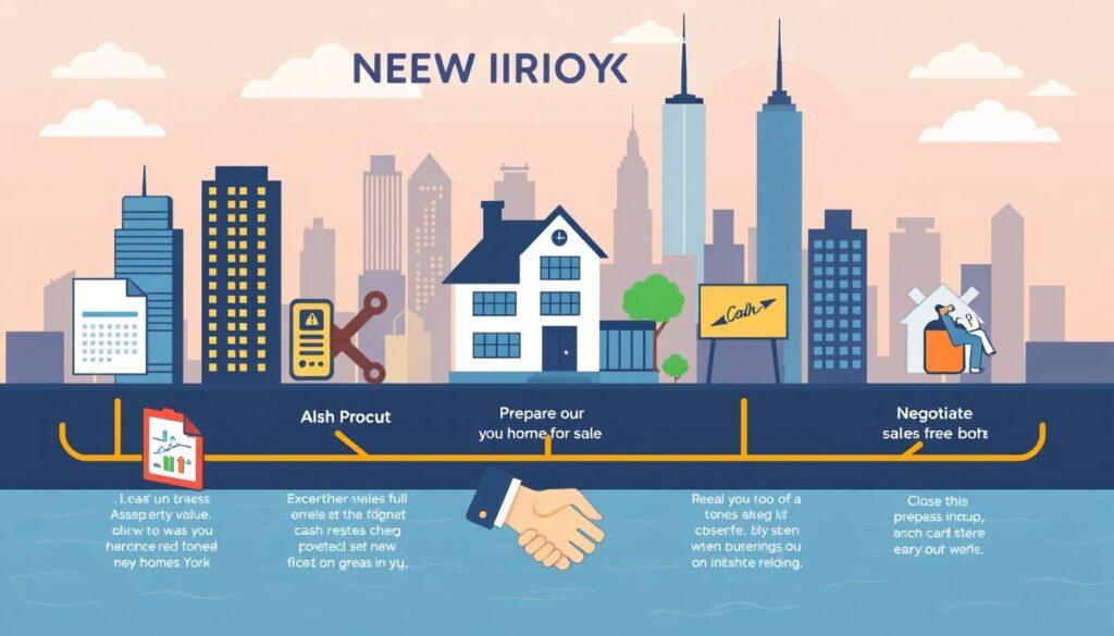 steps to sell house for cash in New York