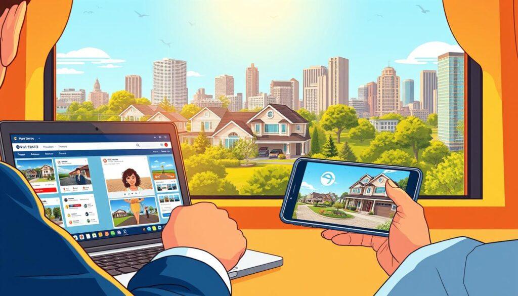 marketing property with online real estate platforms and social media